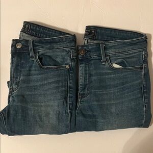 Abercrombie & Fitch Harper skinny ankle Jeans two pair Size 2P